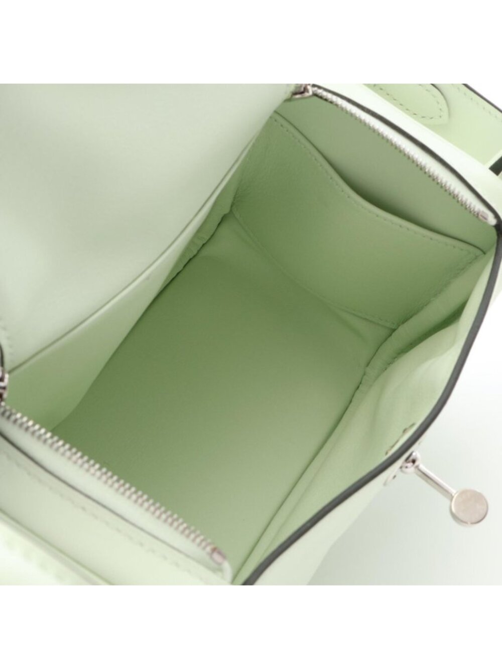 Hermes Shoulder Bag Lindy Mini Vert Fizz Leather Calf - Picture 3 of 7
